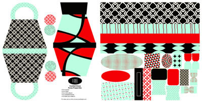 Luxe Designs - Cocktail Dress 12x24 Project Die Cuts  (pack of 5)